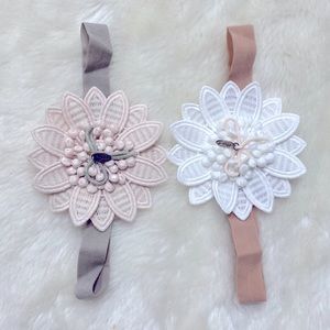 Handmade Flower Infant Stretch Headbands